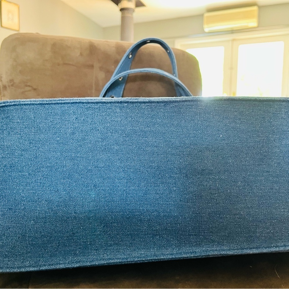 Betsey Johnson skull denim tote bag xl​​​​​ - Picture 2 of 9